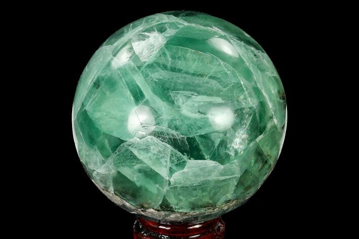 3.6" Polished Green Fluorite Sphere - Mexico